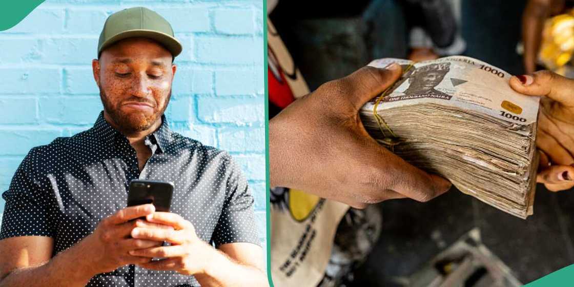 Man in UK sends N3k to his friend in Nigeria. Man in UK sends N3k to his friend in Nigeria.