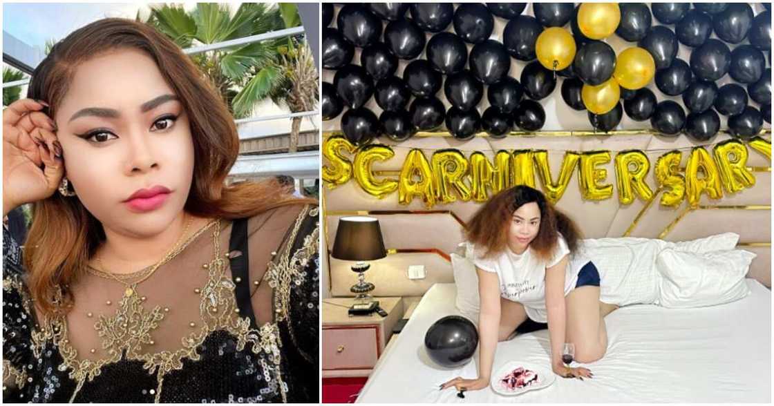 FFK's ex-wife Precious celebrates her scars. FFK's ex-wife Precious celebrates her scars.