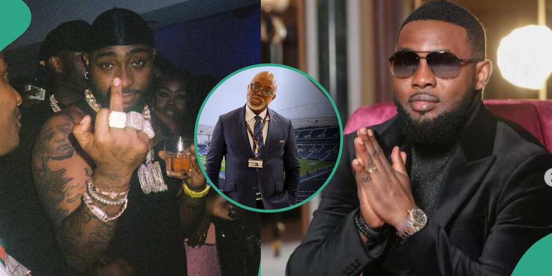 Davido's reaction after being called out by AY Makun and Amaju Pinnick