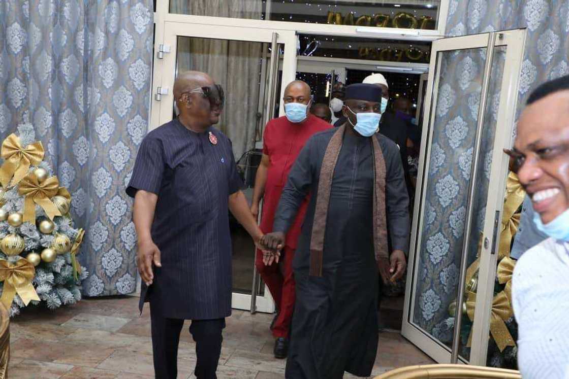 Senator Okorocha visits Governor Wike in Rivers