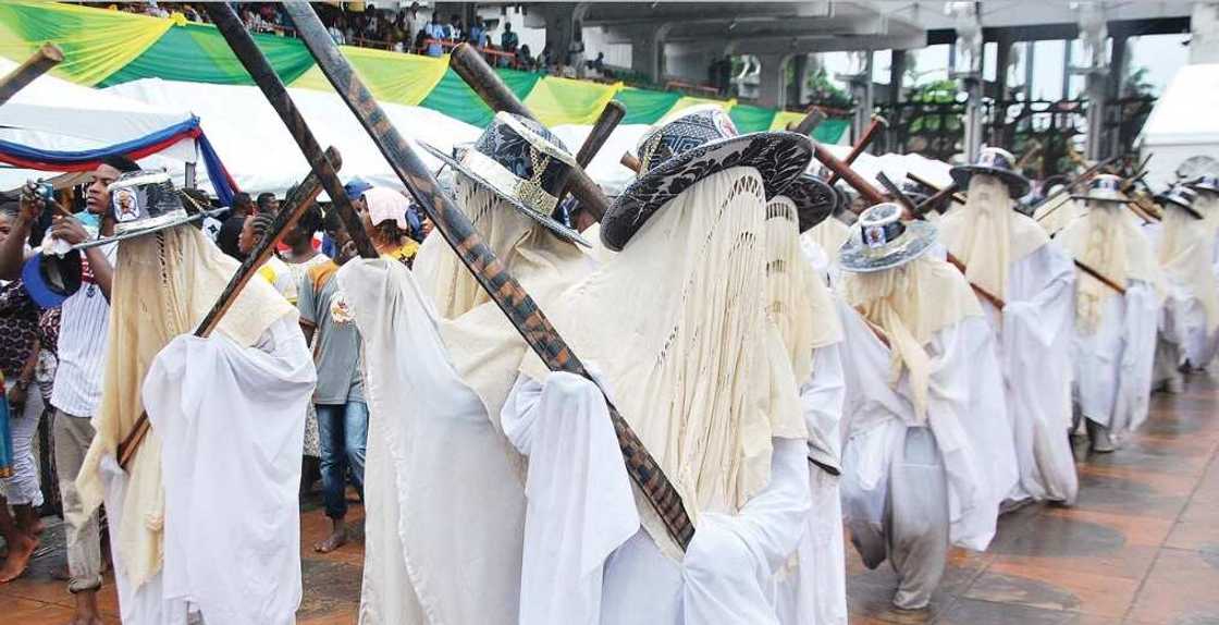 Eyo Masquerade portrayer in Gangs of Lagos spark reactions.