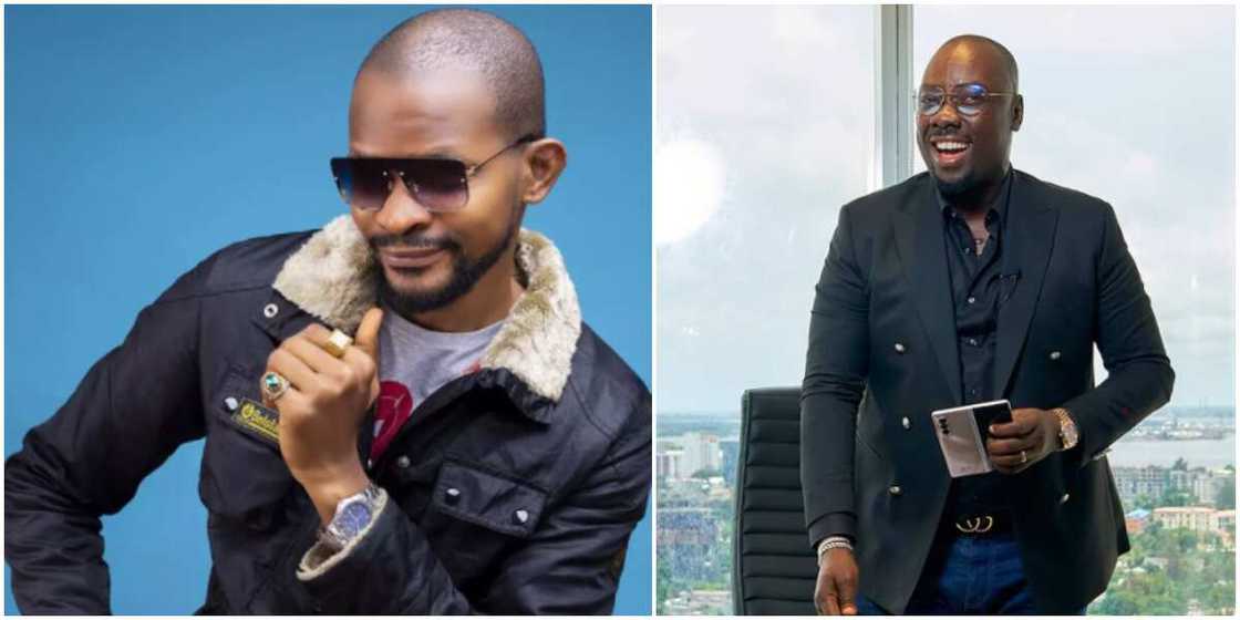 Uche Maduagwu and Obi Cubana Uche Maduagwu and Obi Cubana