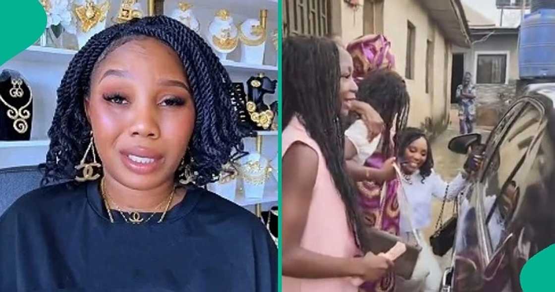 Woman living abroad returns to Nigeria with her children after 11 years, reunites with mum. Woman living abroad returns to Nigeria with her children after 11 years, reunites with mum.