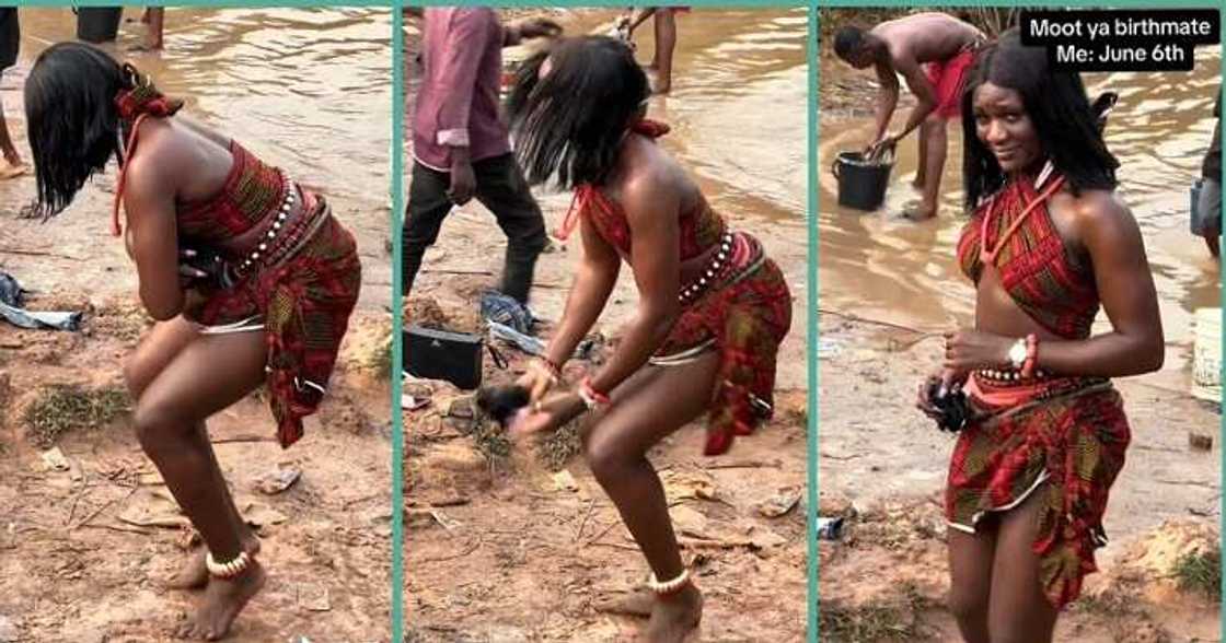 Igbo lady with flexible waist displays adorable dance moves Igbo lady with flexible waist displays adorable dance moves