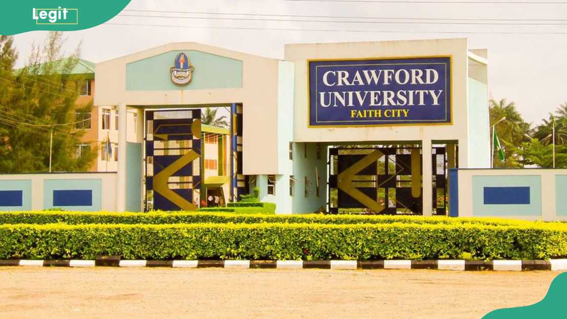 Main entrance of Crawford University