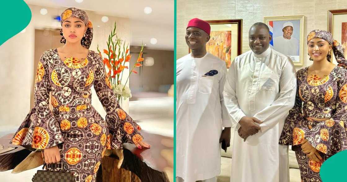 Regina Daniels in Gambia. Regina Daniels in Gambia.