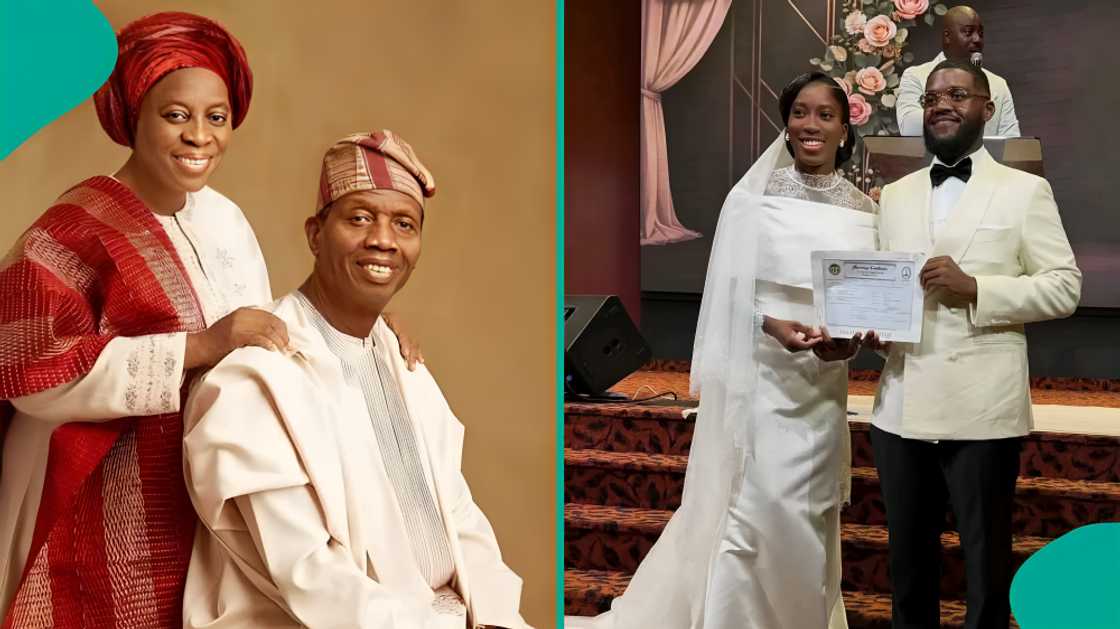 Pastor Adeboye’s touching moment with granddaughter on her wedding day gets people talking Pastor Adeboye’s touching moment with granddaughter on her wedding day gets people talking