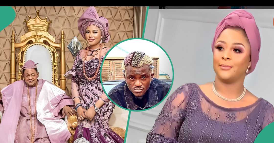 Queen Dami and late Alaafin, singer Portable, late Alaafin's daughter Adeyemi Queen Dami and late Alaafin, singer Portable, late Alaafin's daughter Adeyemi