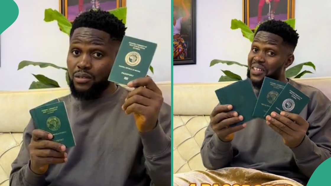 Man who said he has not travelled out of Nigeria. Man who said he has not travelled out of Nigeria.