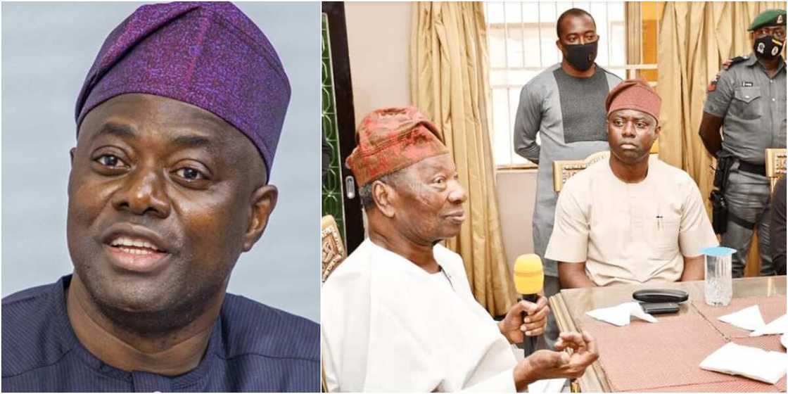 Ogbomoso king and Seyi Makinde Ogbomoso king and Seyi Makinde