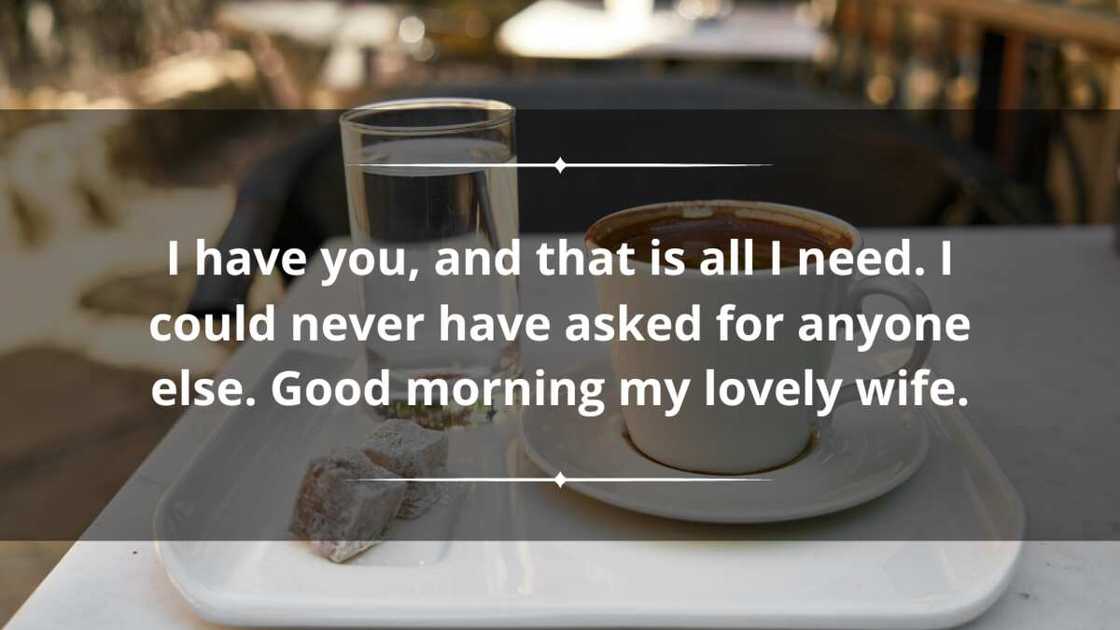 Sweet long good morning message for your wife