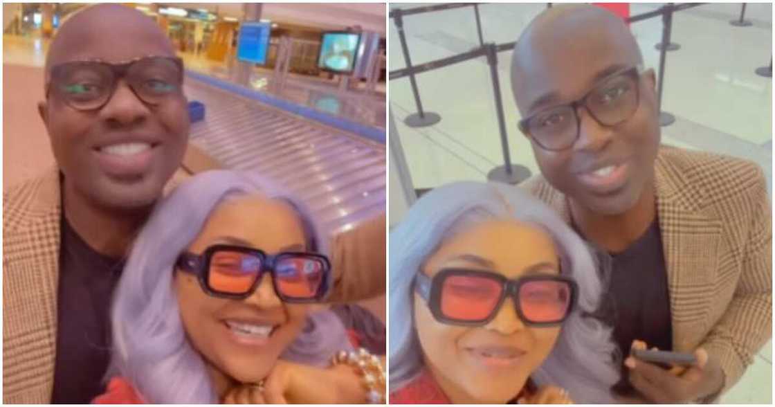 Actress Mercy Aigbe and her husband