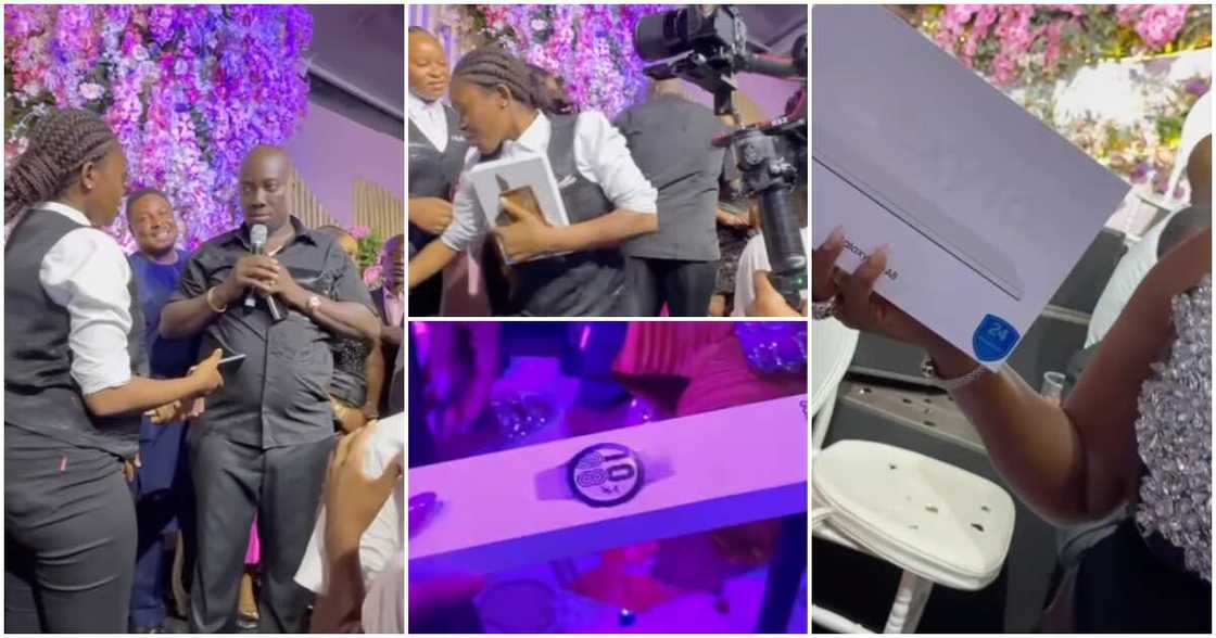 Obi Cubana gives out brand new Samsung gadgets to cleaners, Obi Cubana's 15th wedding anniversary. Obi Cubana gives out brand new Samsung gadgets to cleaners, Obi Cubana's 15th wedding anniversary.