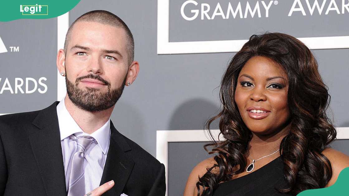 Rapper Paul Wall and wife Crystal Slayton in Los Angeles, California. Rapper Paul Wall and wife Crystal Slayton in Los Angeles, California.