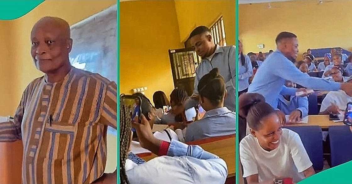 Lecturer shares cash for students Lecturer shares cash for students