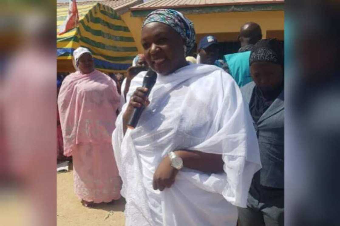 Matar gwamnan Borno, Falmata Babagana Zulum. Matar gwamnan Borno, Falmata Babagana Zulum.