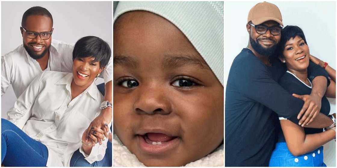 Stephanie Okereke Linus and husband, Stephanie Okereke's second son, Stephanie Okereke and husband