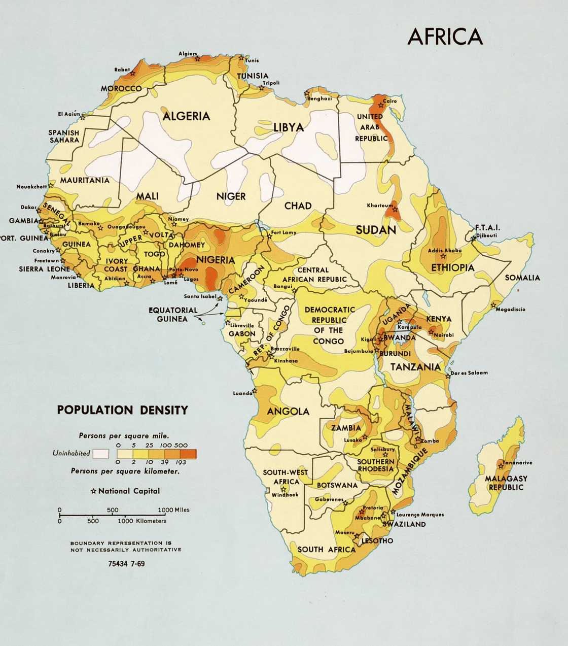 Africa's population continued to expand rapidly in the latest Worldometer rankings.