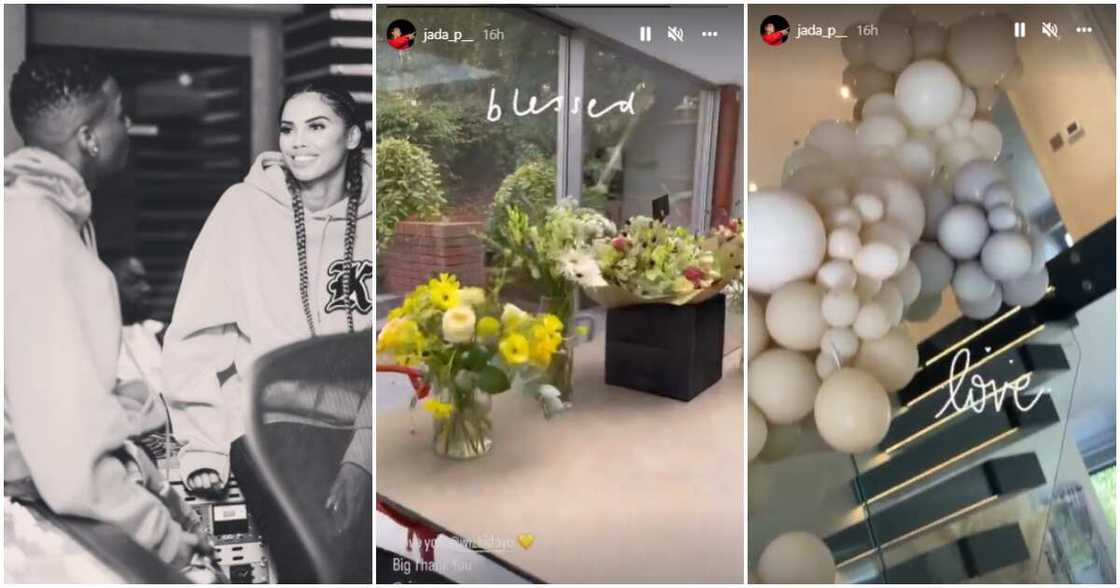 Nigerian singer Wizkid and manager/baby mama Jada Nigerian singer Wizkid and manager/baby mama Jada