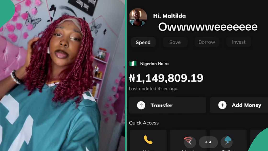 Young lady trends after she posted her account balance online Young lady trends after she posted her account balance online