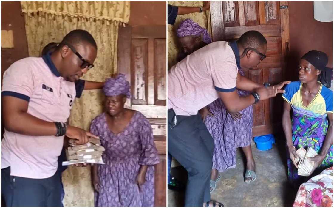 Woman gets N400k donation from kind Nigerian Woman gets N400k donation from kind Nigerian