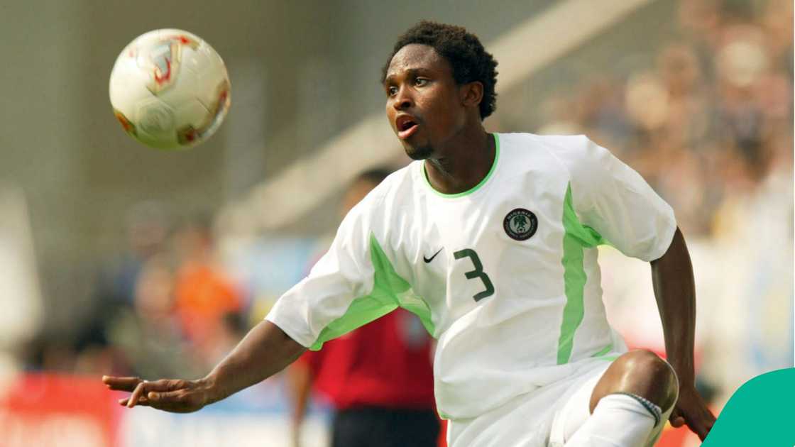 Celestine Babayaro was part of the Super Eagles team between 1995 and 2004 Celestine Babayaro was part of the Super Eagles team between 1995 and 2004