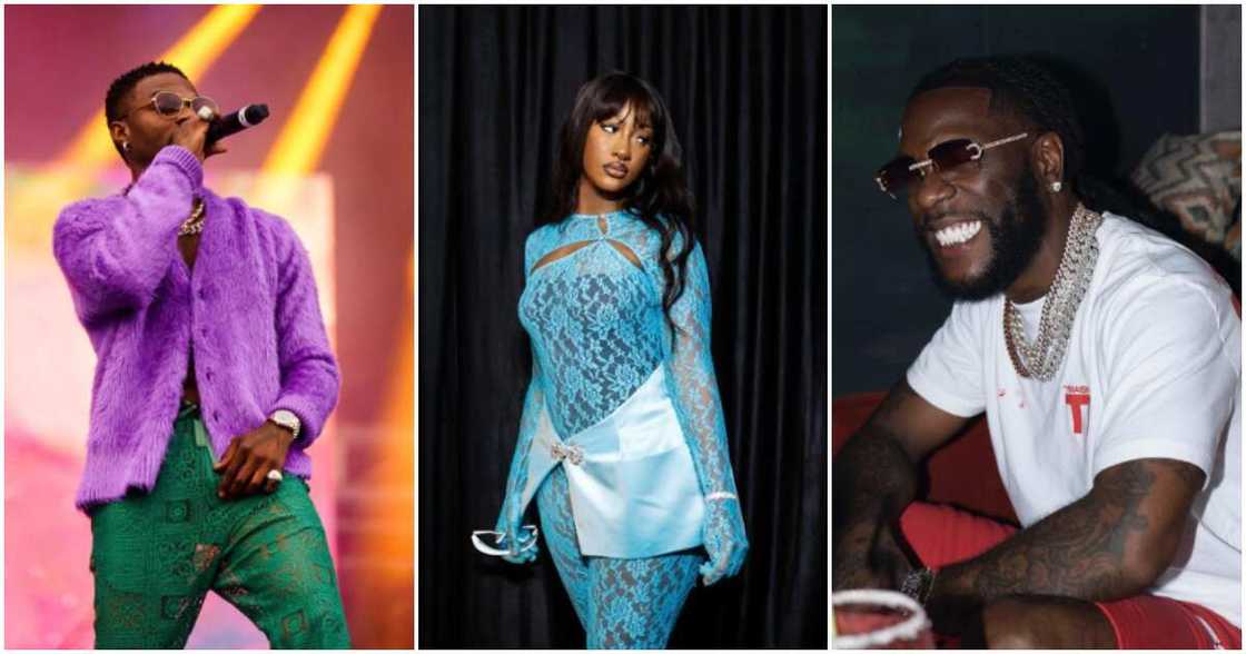 Photos of Wizkid, Tems and Burna Boy Photos of Wizkid, Tems and Burna Boy