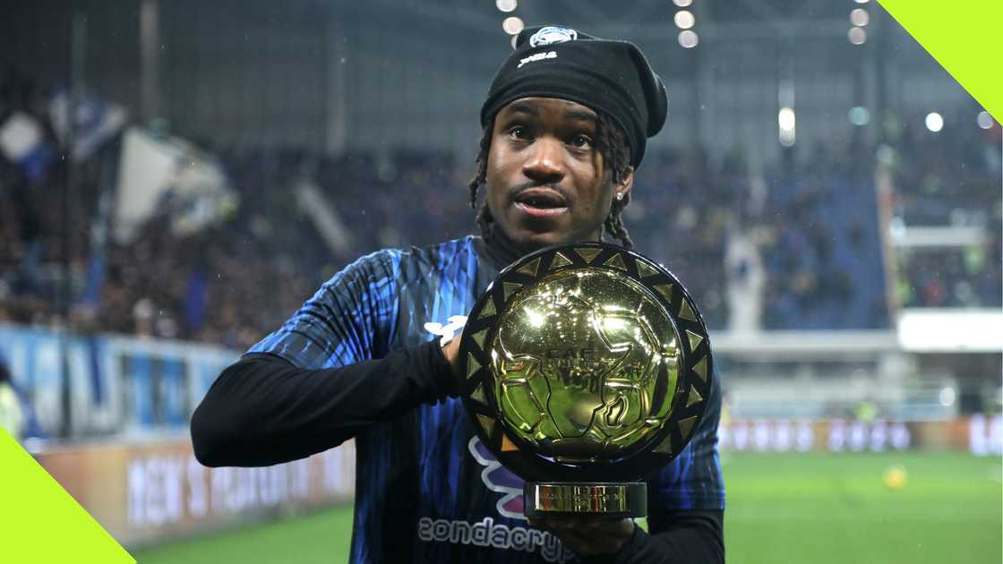 Ademola Lookman with the CAF POTY prize Ademola Lookman with the CAF POTY prize