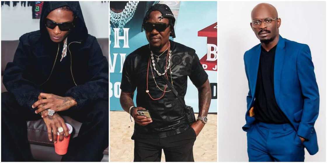 Wizkid, Wizkid's close associate Godson Uyi, Mr Jollof Wizkid, Wizkid's close associate Godson Uyi, Mr Jollof