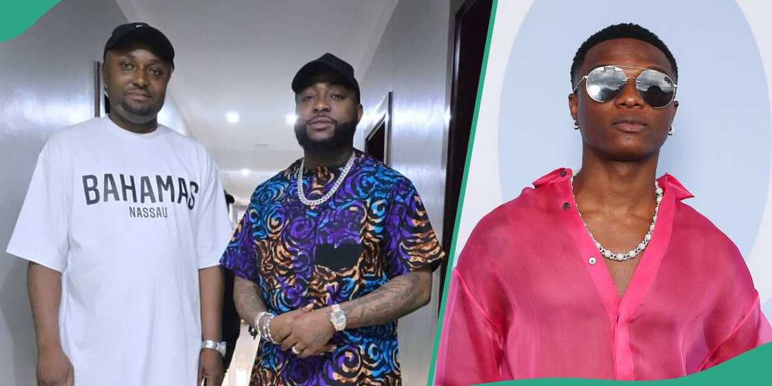 Isreal DMW hails Davido in private jet.