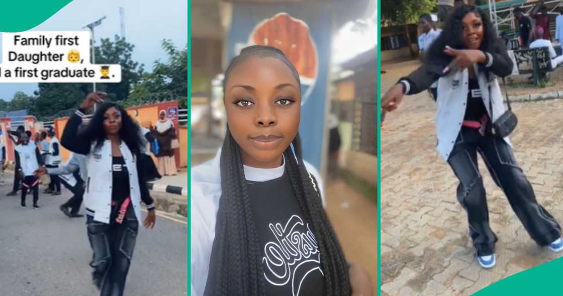 Nigerian lady celebrates her graduation