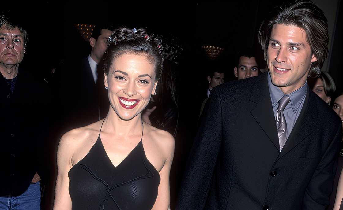 Alyssa Milano and Greg Vaughn arrive at the 57th Annual Golden Globe Awards Alyssa Milano and Greg Vaughn arrive at the 57th Annual Golden Globe Awards