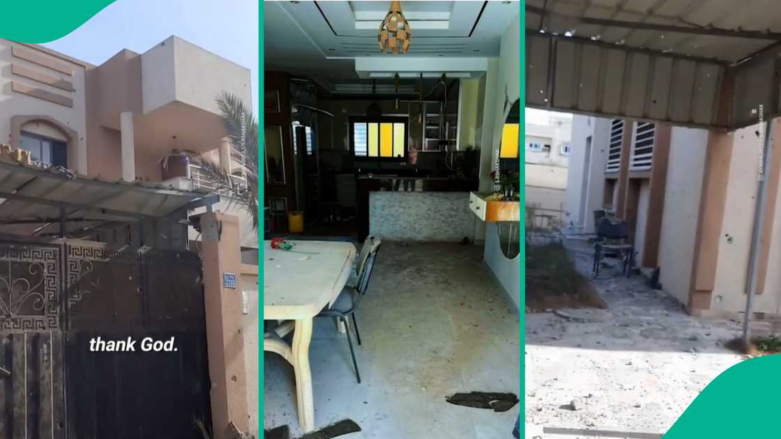 Woman from Gaza returns to see her house intact. Woman from Gaza returns to see her house intact.