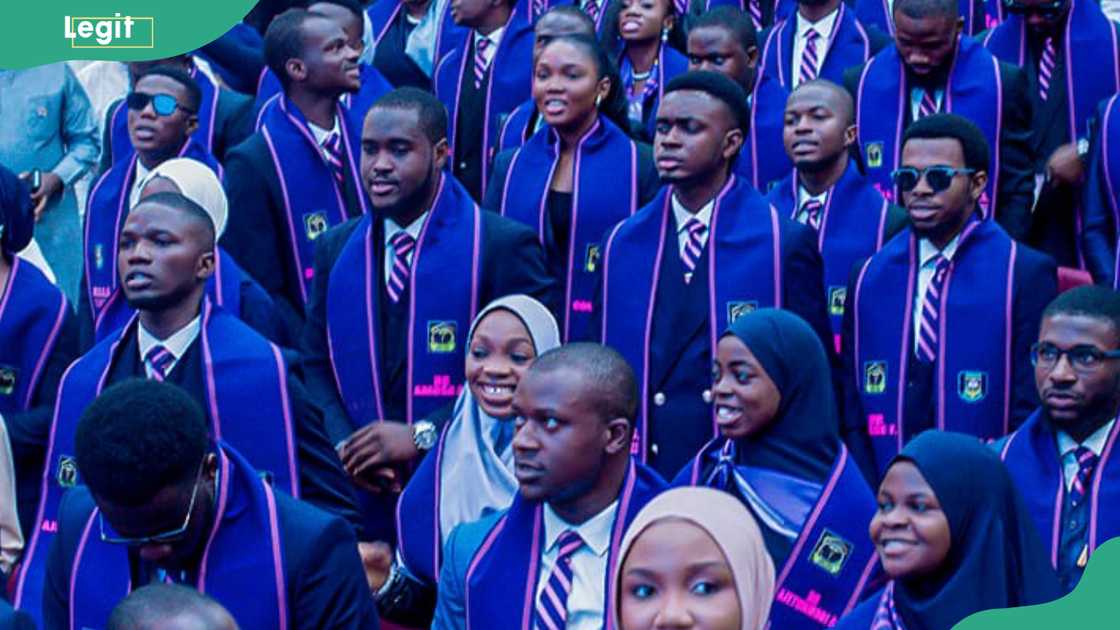 Students attending a graduation ceremony at University of Ilorin