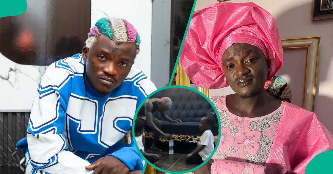 Portable shares sweet moment with his children. Portable shares sweet moment with his children.