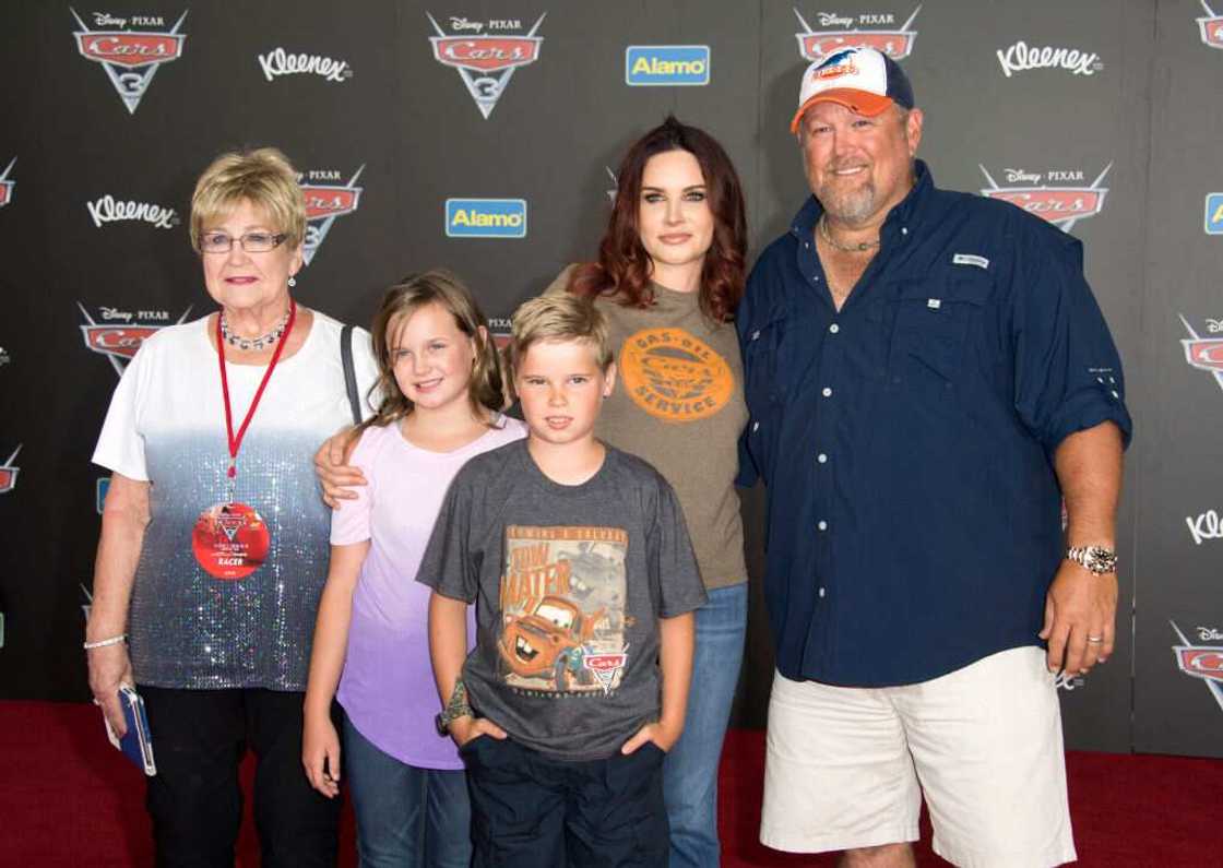 Comedian Larry the Cable Guy and his Family attend the World Premiere of Disney-Pixar 'Cars 3' at the Anaheim Convention Center Comedian Larry the Cable Guy and his Family attend the World Premiere of Disney-Pixar 'Cars 3' at the Anaheim Convention Center