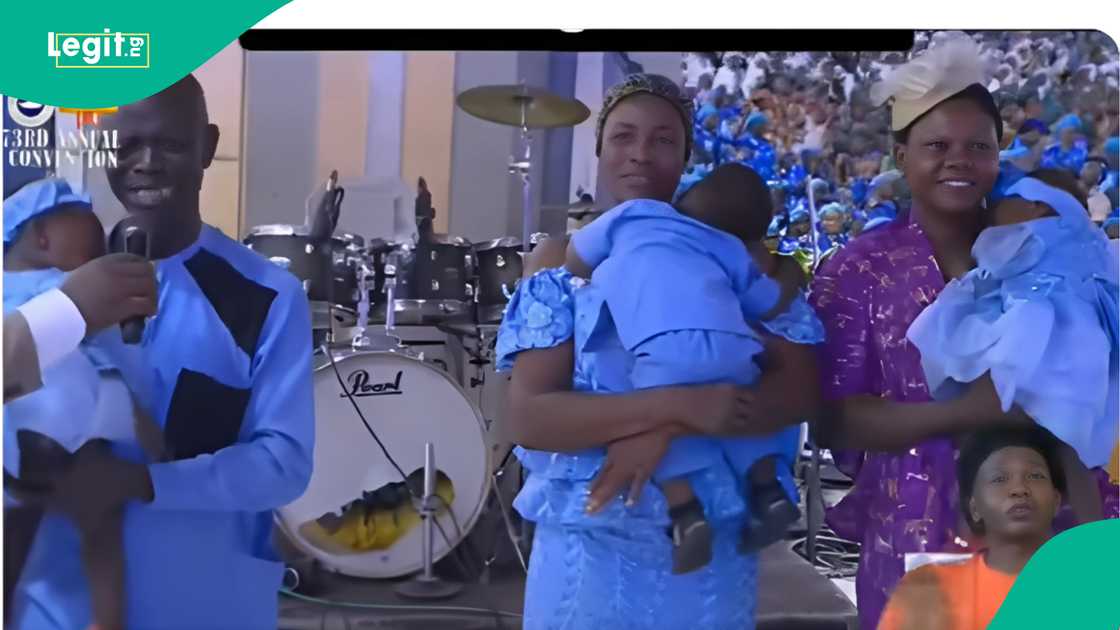 Nigerian man and his wife welcome triplets. Nigerian man and his wife welcome triplets.