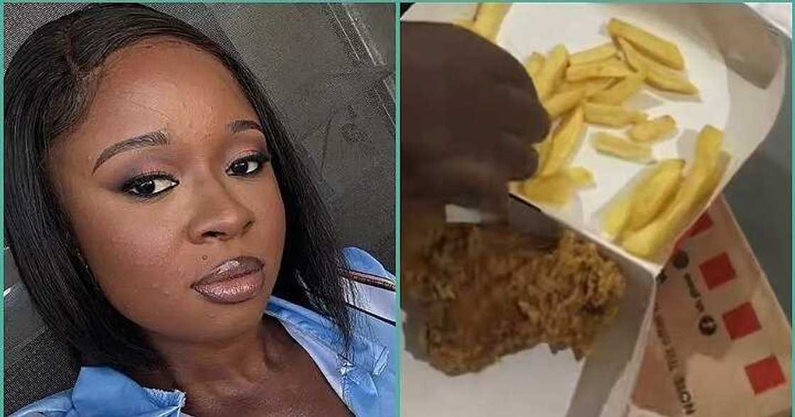 Two Nigerian sisters share chicken and chips in hilarious video Two Nigerian sisters share chicken and chips in hilarious video