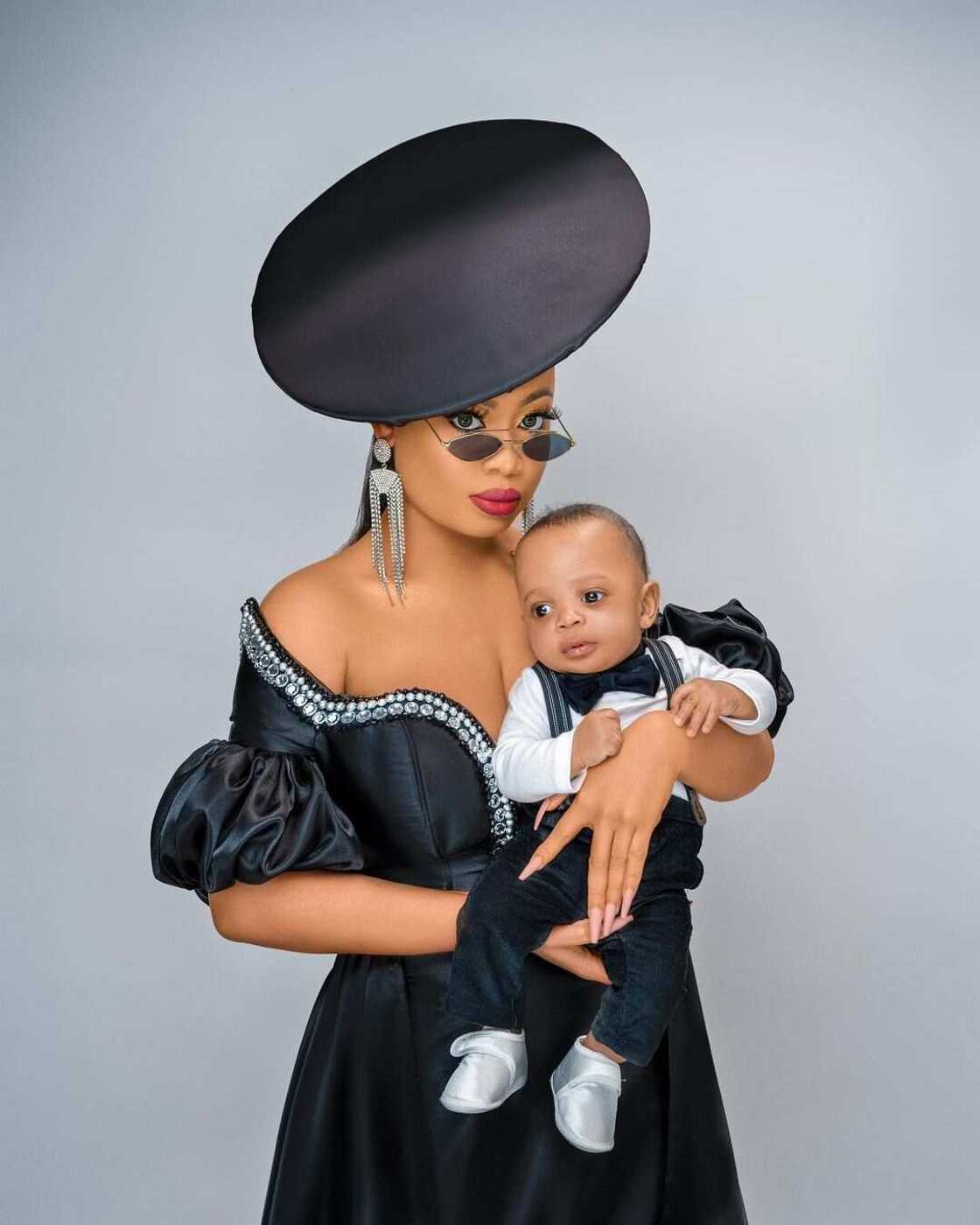 Nina Ivy's son Nina Ivy's son