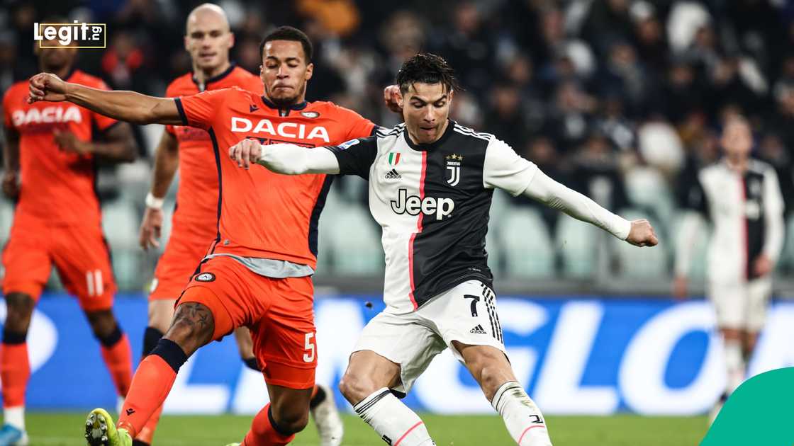 Juventus, Cristiano Ronaldo, William Troost-Ekong, Udinese, Serie A. Juventus, Cristiano Ronaldo, William Troost-Ekong, Udinese, Serie A.