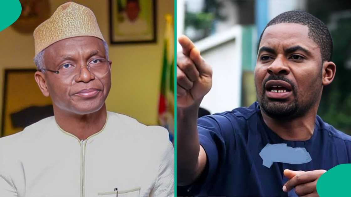 Deji Adeyanju testifies against former Kaduna State Governor Nasir El-Rufai in a Federal High Court as prosecution presents video evidence. Deji Adeyanju testifies against former Kaduna State Governor Nasir El-Rufai in a Federal High Court as prosecution presents video evidence.