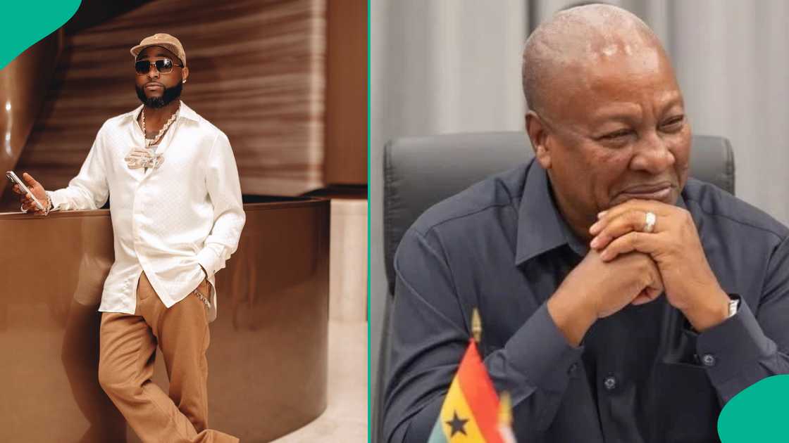 Davido, Ghana President, John Mahama, church