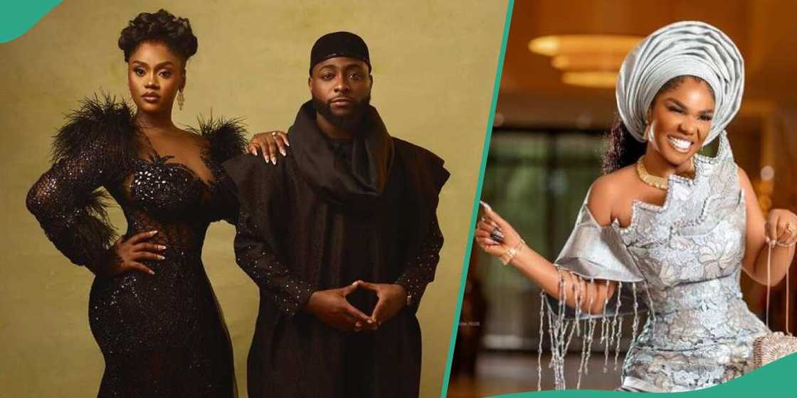 Video of Iyabo Ojo and daughter at Davido's wedding surfaces. Video of Iyabo Ojo and daughter at Davido's wedding surfaces.