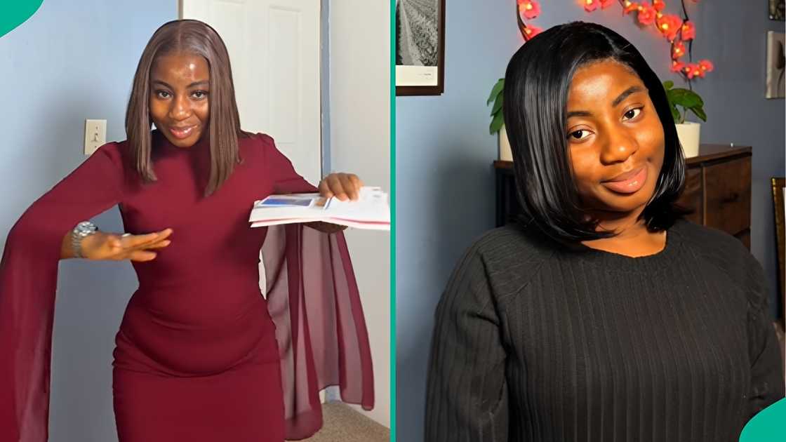A Nigerian lady gets her US green card after three months in America A Nigerian lady gets her US green card after three months in America