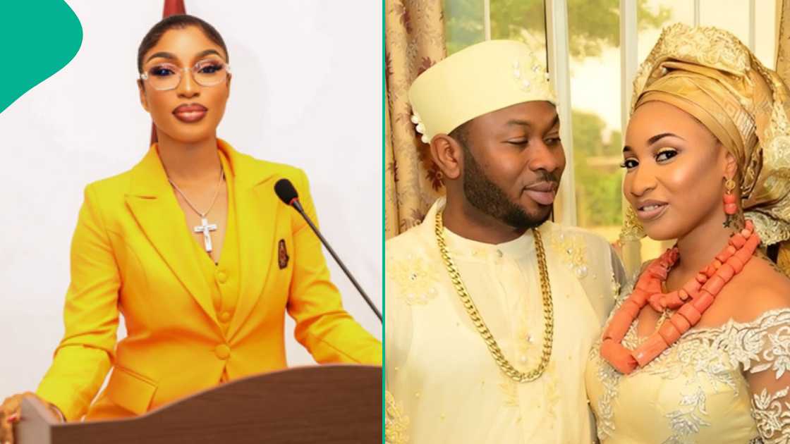 Tonto Dikeh opens up about her wedding with Olakunle Churchill in old video. Tonto Dikeh opens up about her wedding with Olakunle Churchill in old video.