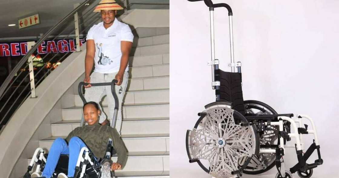 Reinventing the Wheel: Man Builds a Wheelchair That Moves on Stairs Reinventing the Wheel: Man Builds a Wheelchair That Moves on Stairs