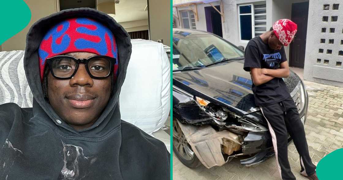 X user crashes car while jamming Rema's album X user crashes car while jamming Rema's album