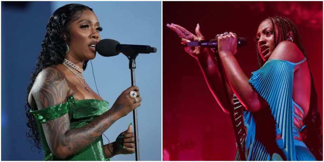 Tiwa Savage performing at King Charles III coronation, Tems on stage