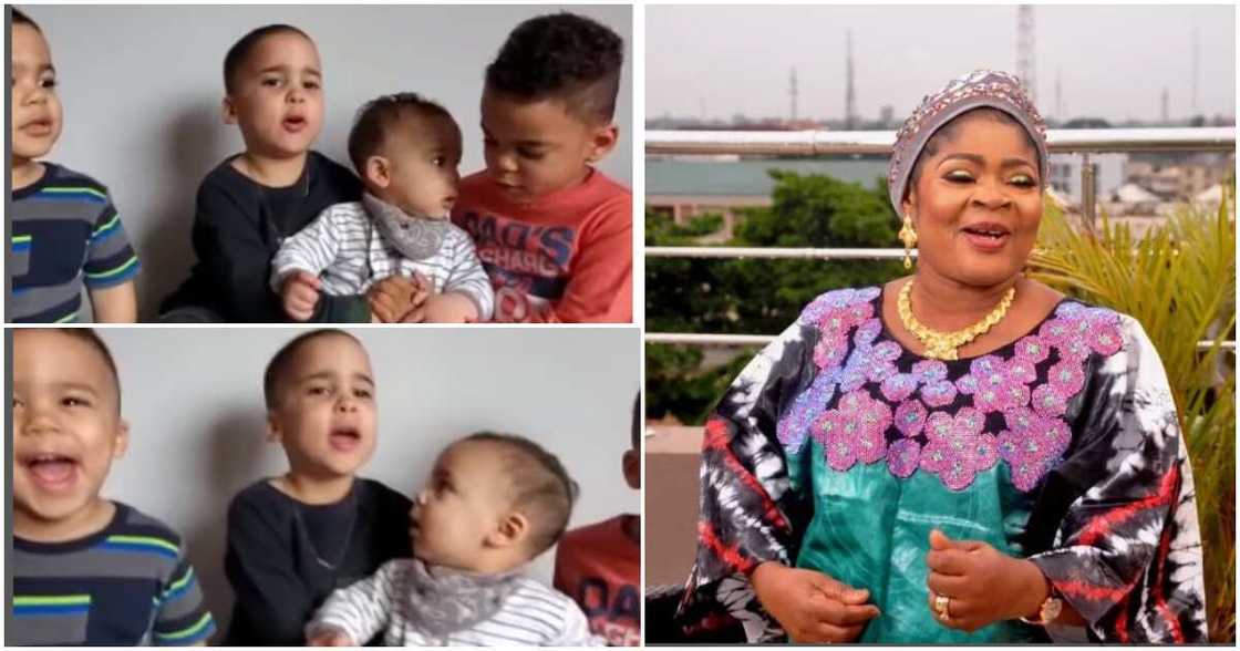 Queen Salawa Abeni, grandsons, birthday