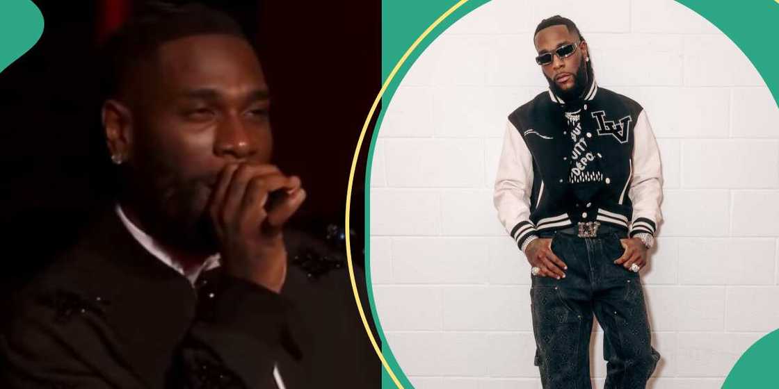 Clip of Burna Boy struggling to read off a teleprompter trends. Clip of Burna Boy struggling to read off a teleprompter trends.